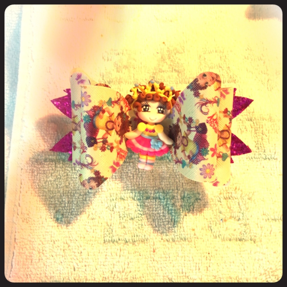 Fancy Nancy handmade hairbow